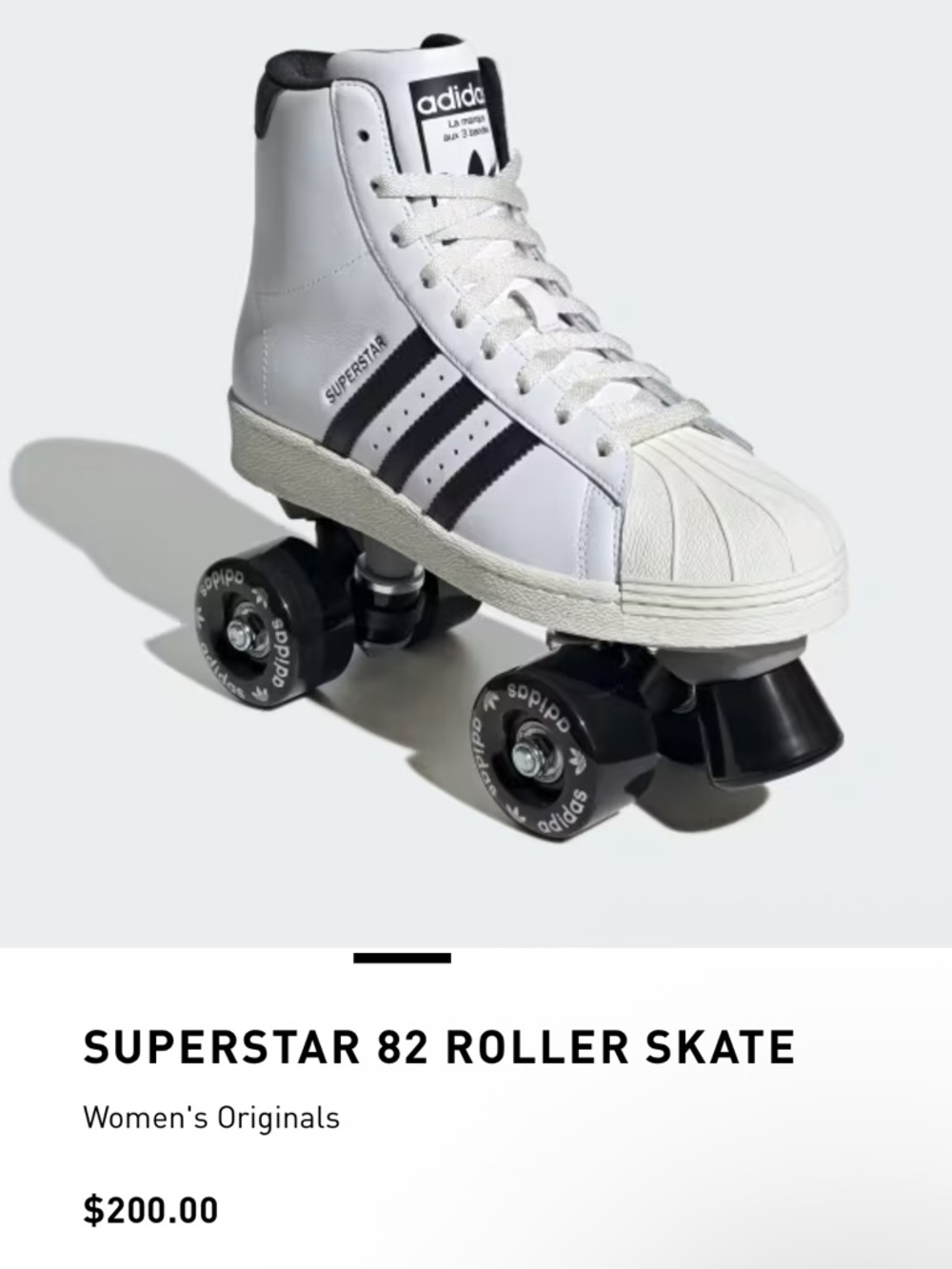 adidas White & Black Superstar 82 Skate Sneakers